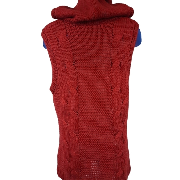 Eddie Bauer Rust Toggle Hooded Duster Sweater Vest Size XL‎ Women's - Picture 5 of 10